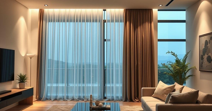 Cortina Prega Wave com Trilho Suíço: Elegância e Praticidade para Seu Ambiente
