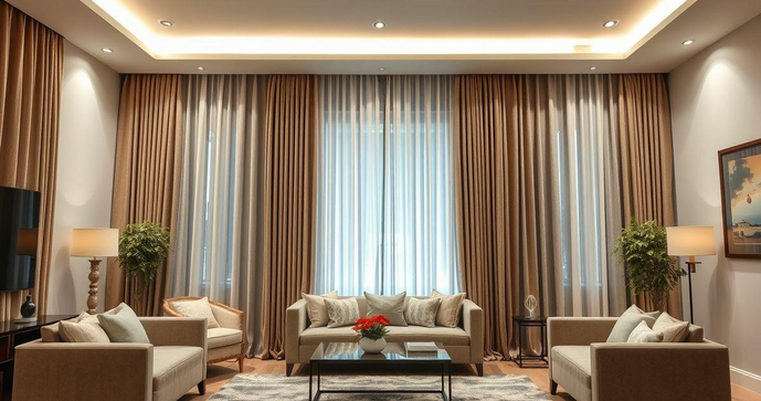 Cortinas com Forro para Sala: Elegância e Conforto na Decoração Cortinas com Forro para Sala: Elegância e Conforto na Decoração