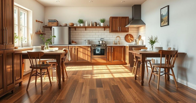 Piso Laminado na Cozinha: Vantagens e Dicas para Escolher o Ideal